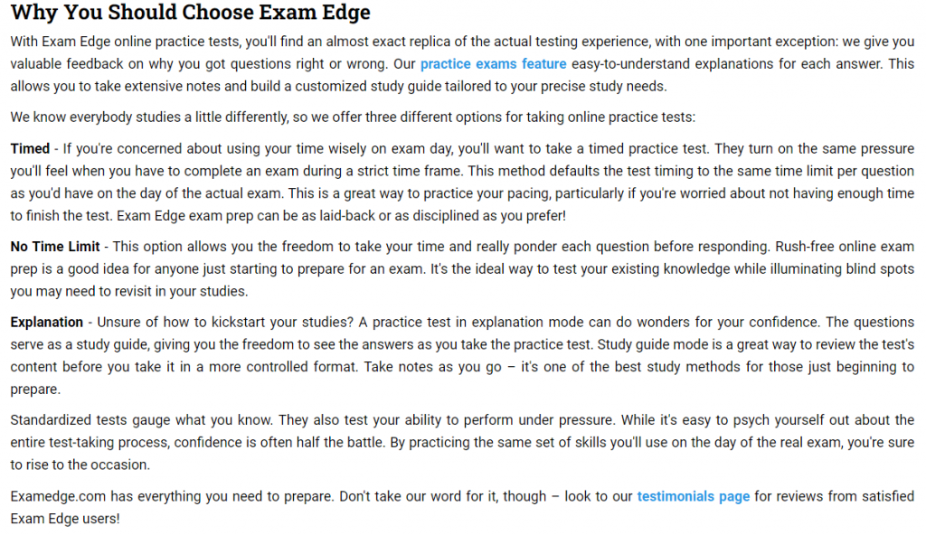 Why Should Choose ExamEdge