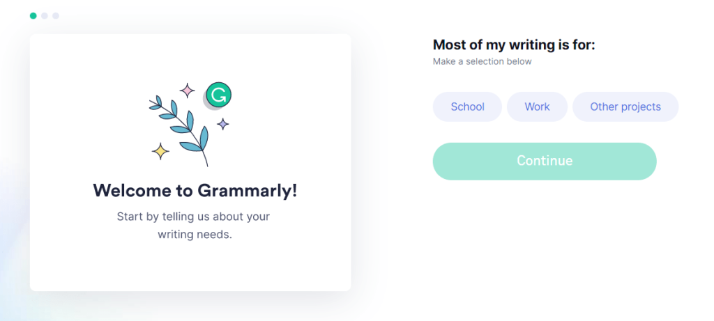 Grammarly Personalization Options