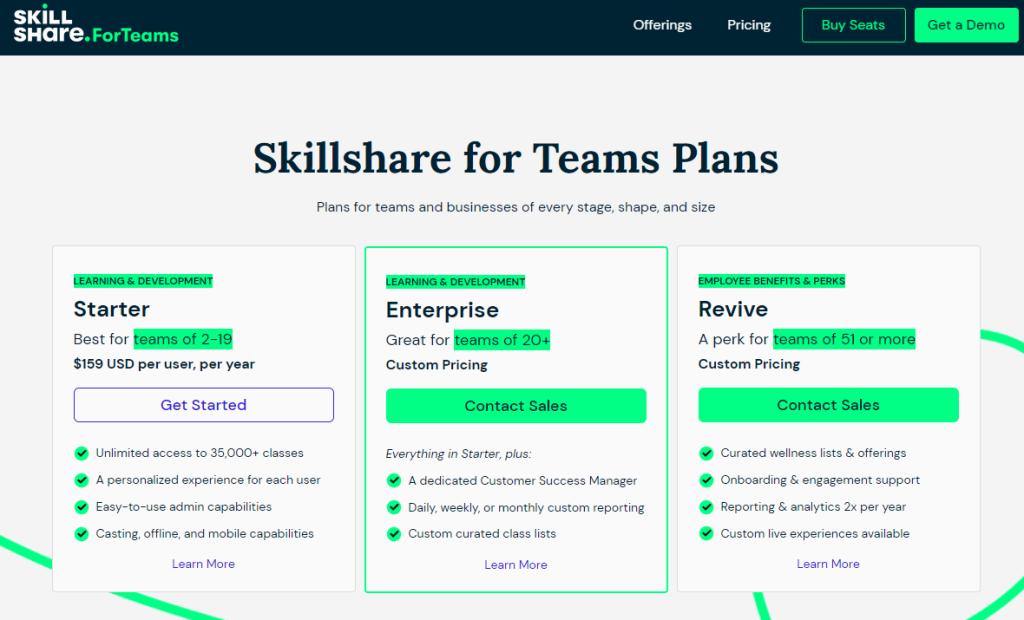 SkillShare - Plan