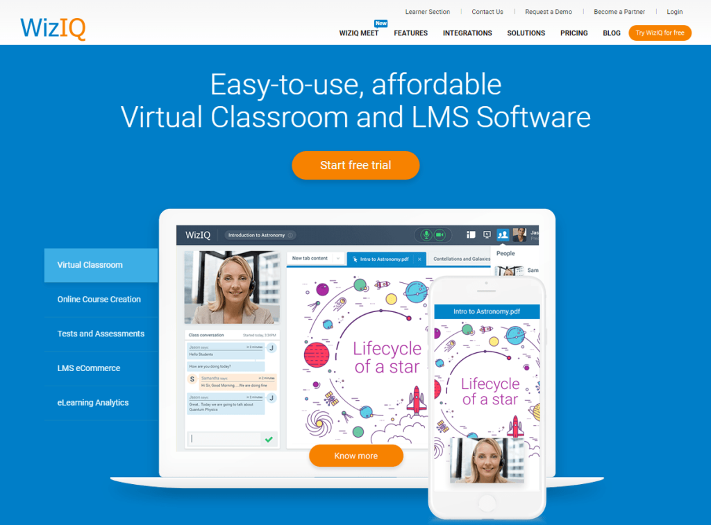 Best Online Teaching Platforms - WizIQ