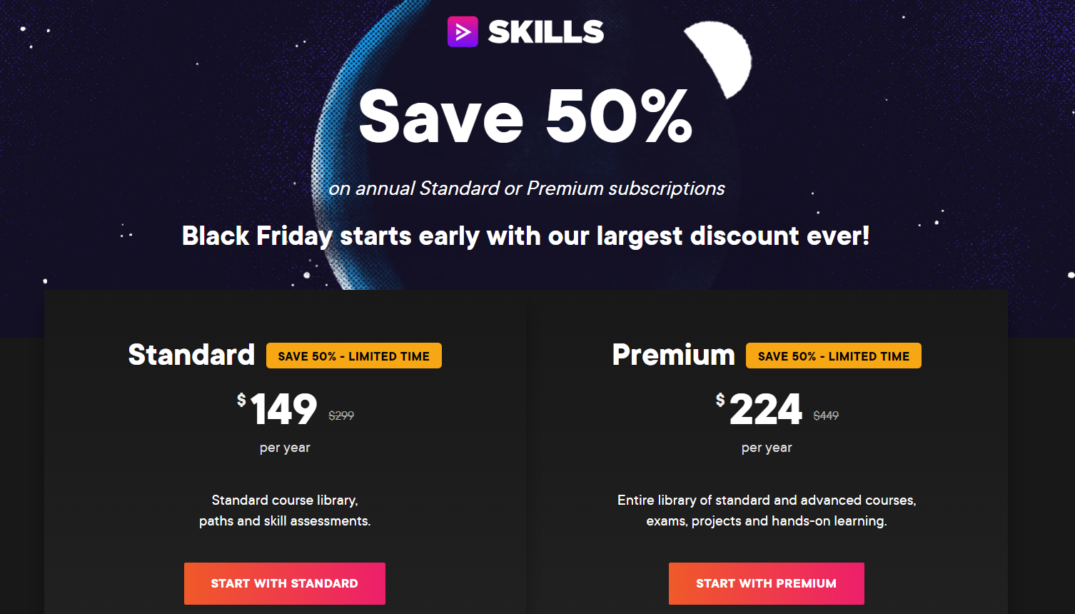 Pluralsight Black Friday 2023 — 50 Discount On Annual Plans