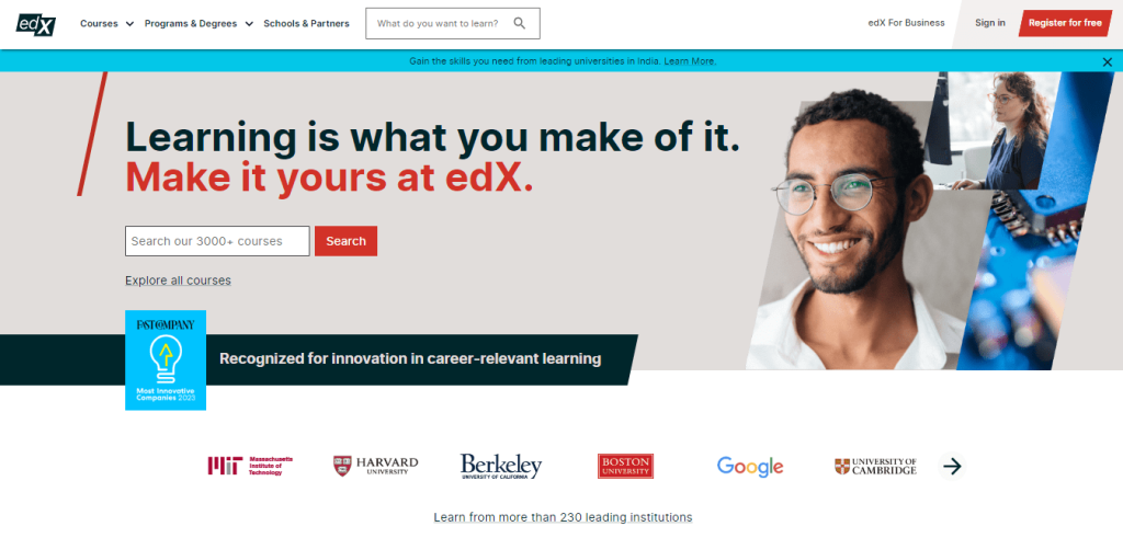 edX official page