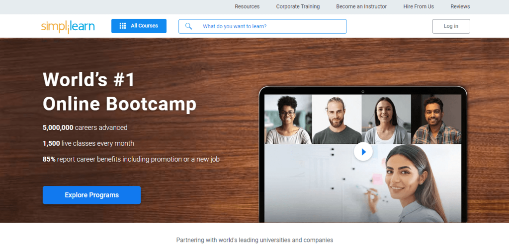Simplilearn official page