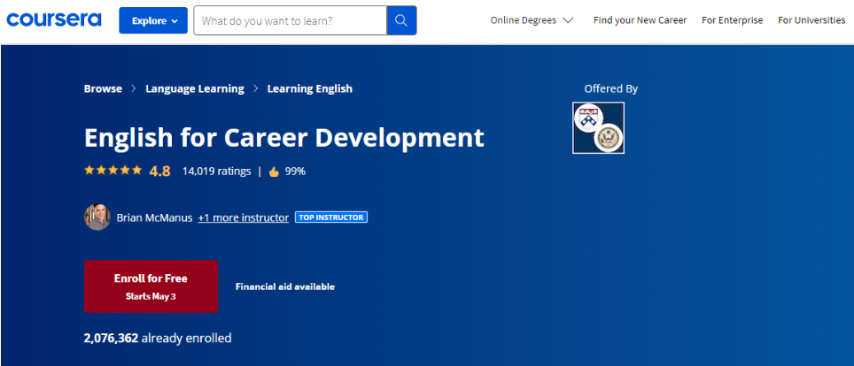 English For Career Development