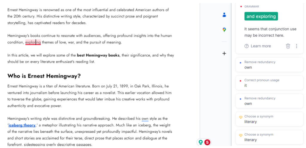 Click On The Grammarly Icon On Docs